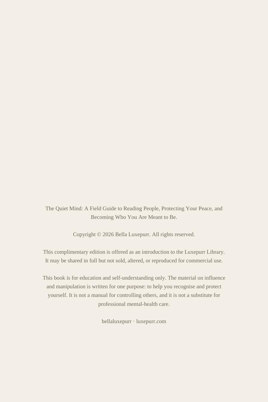 The Quiet Mind — preview page 3