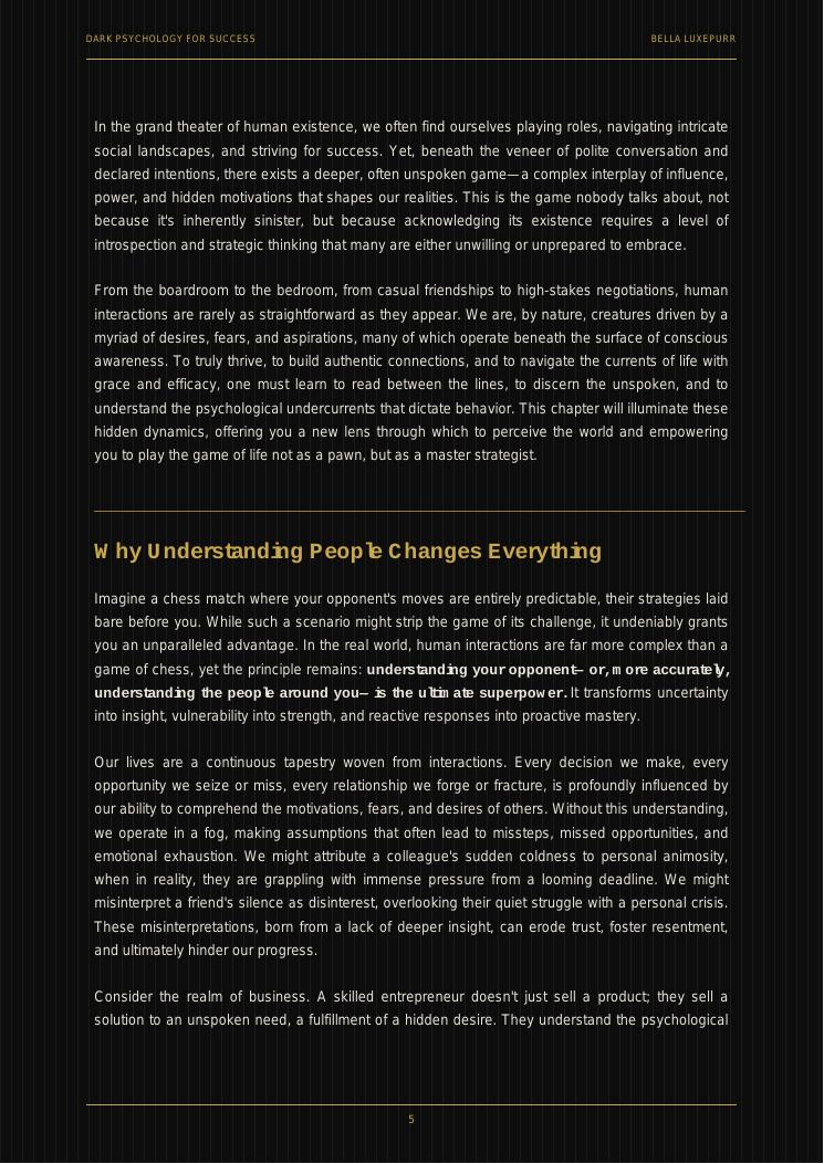 Dark Psychology for Success — preview page 8