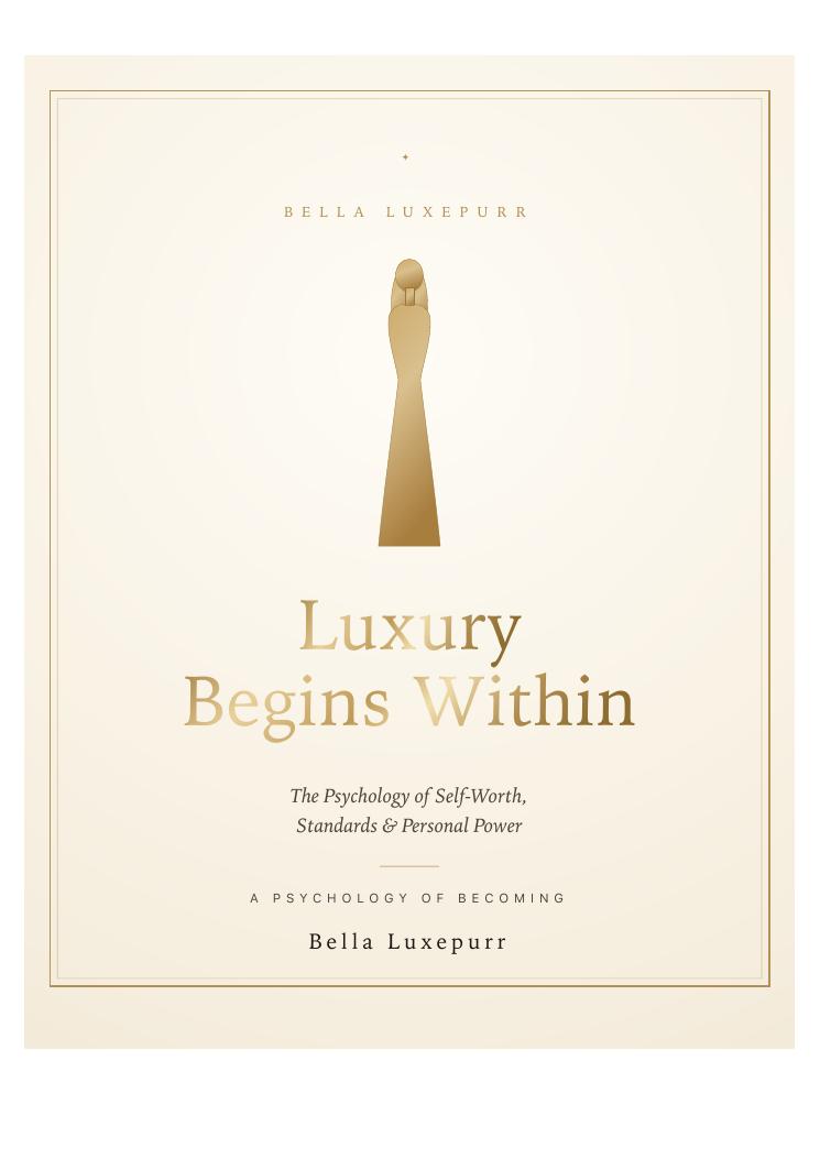 Luxury Begins Within — cover